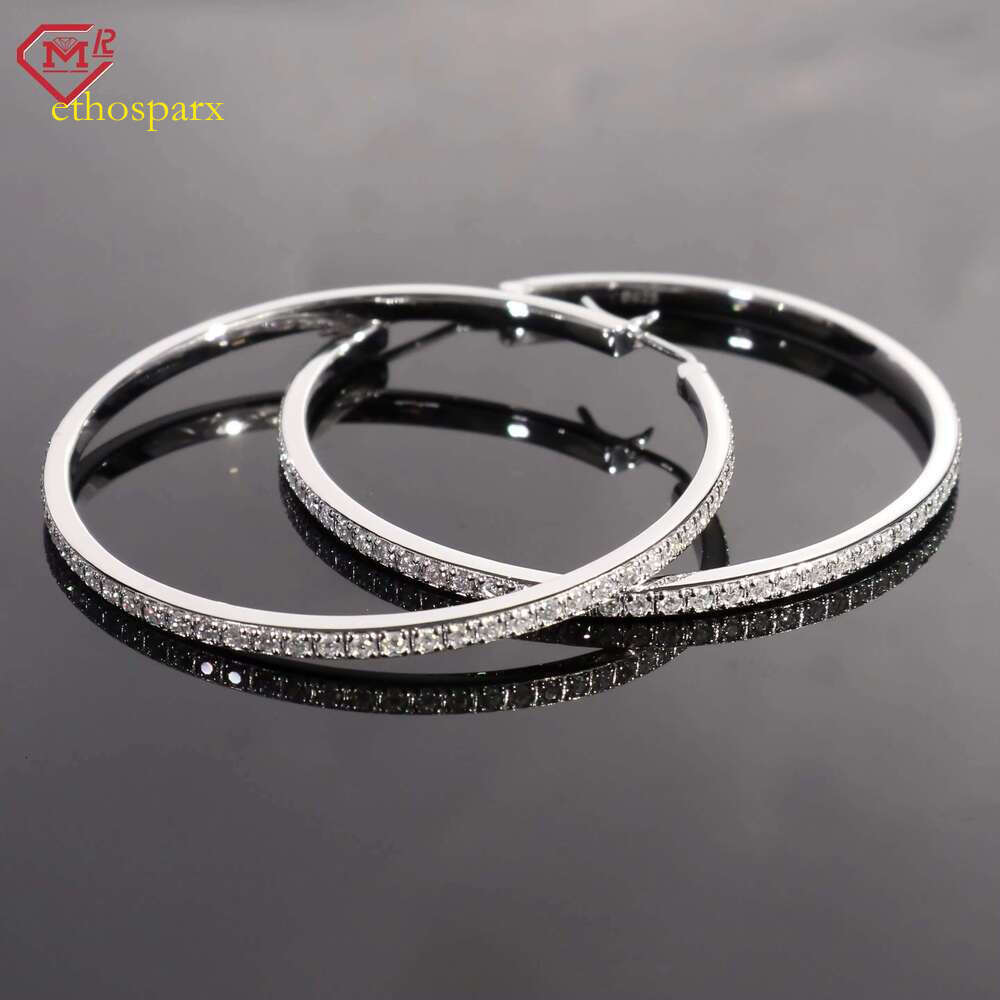 Luxurious for Men and Women with Hip Hop Solid Sier Sandstone Earrings