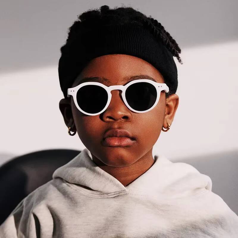 Round Sunglasses for Kids Toddler Flexible Cute UV 400 Protection Polarized Glasses Children Girl Boy Gifts ddmyshoesvip Z260305