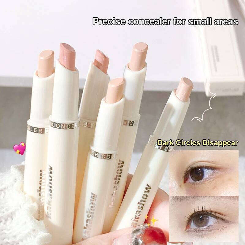 Double Head Moisturising Concealer Stick with Brush 2in1 Makeup Foundation Primer Cream Full Coverage of Dark Circles Cosmetics X250701