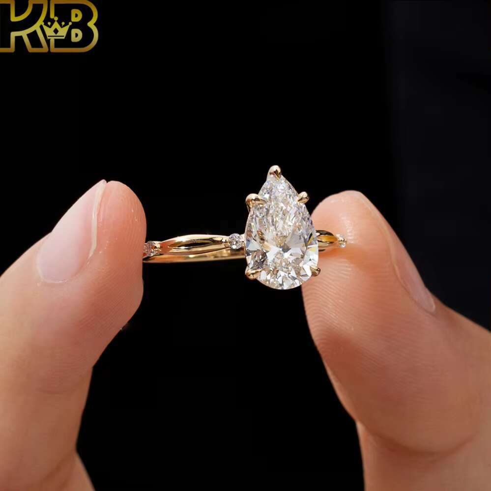 Custom Hip Hop Style Lab Grown Diamond Ring HPHT CVD Diamonds VS Clarity IGI Certified Jewelry Wholesale Wedding Anniversary