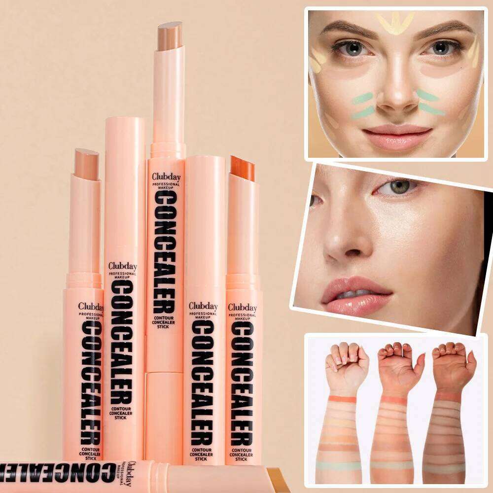 Orange Green Contour Stick Waterproof Matte Concealer Full Cover Acne Dark Circles Nude Foundation Makeup Corrector X250701