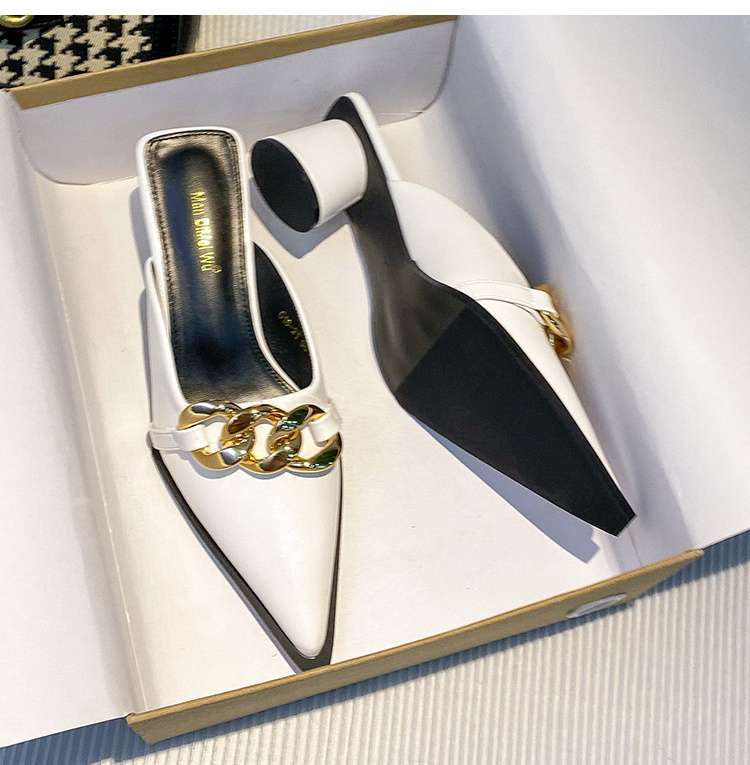 Trendy Butterfly-Knot Mules: Square Heel Loafers for Women - 2024 Collection 4