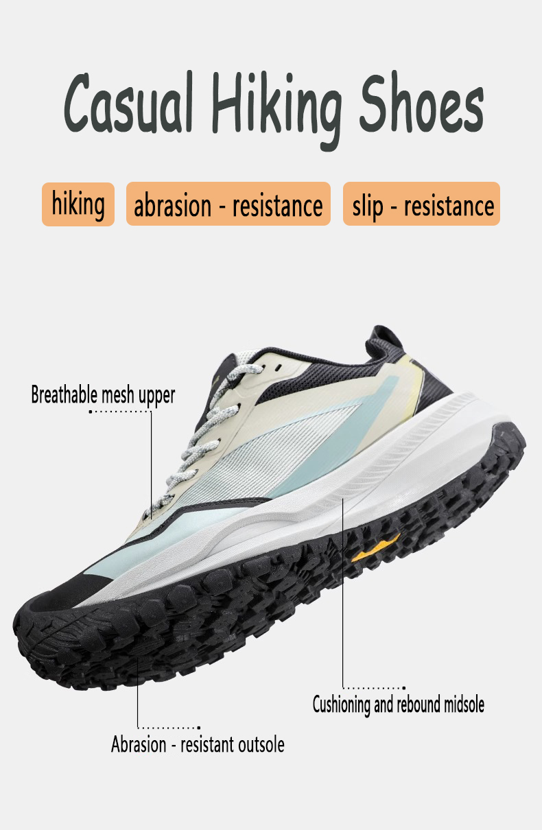 Men's and women's casual mountaineering couple's same style anti-skid hiking outdoor running shoes; cross-country.