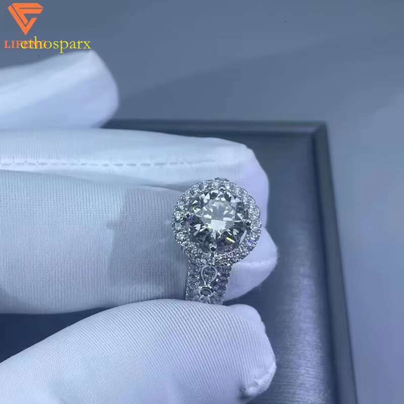 Lifeng Jewelry Silver Light Luxury Iced Classic Fashion VVS Men's Hip Hop Ring