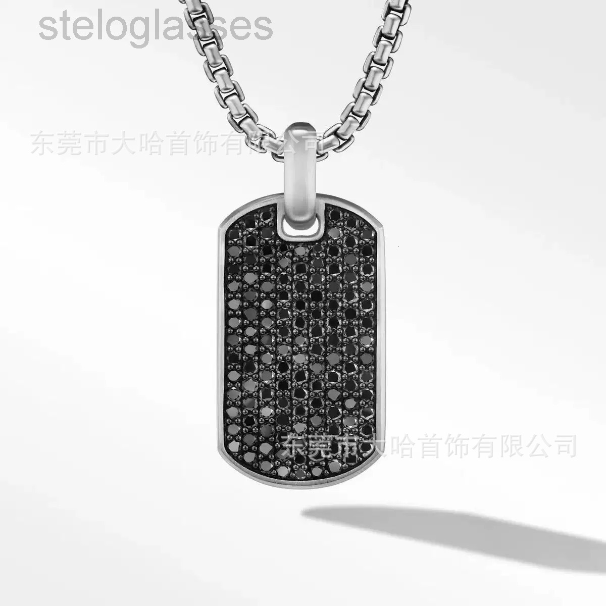 designer David Luxury Yurmam ring Dy Square Pendant Large Necklace Trendy Full Diamond Brand Pendant Classic Men and Women Necklace