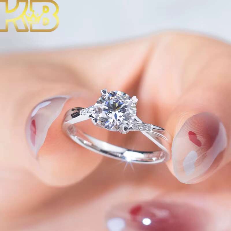 IGI Certified Lab Created Diamond Ring CVD Diamond 925Silver Band Lab Grown Diamond Jewelry for Hip Hop Luxury Designs