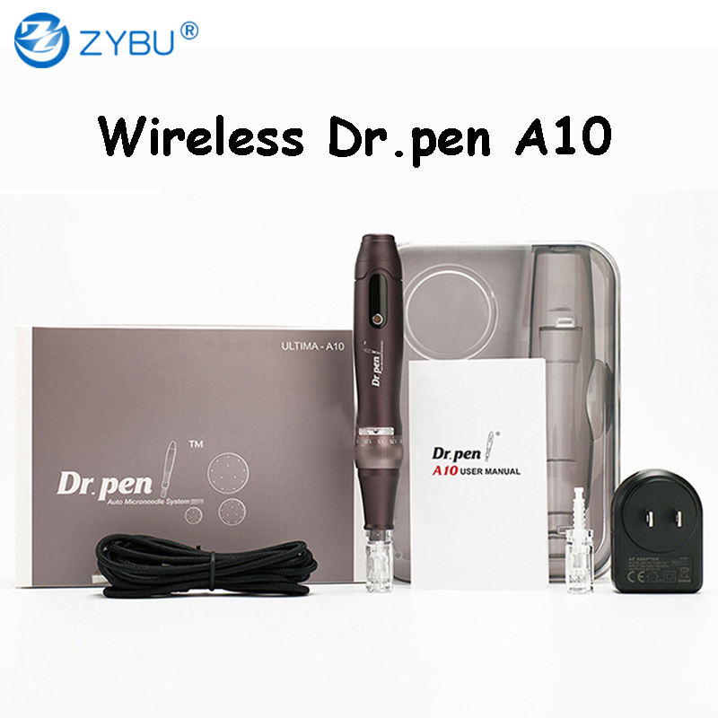 Dermapen Wireless Dr. Pen Ultima A10 Microneedle Device for Skin Care Face Rejuvenation - Includes 2 Pcs 12pins Needles Cartridge
