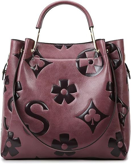 Free Shipping Designer Luxury Women's Bucket Bag Embossed Commuter Handbag Women's Large Capacity Shoulder Bag Letter Compression Molded Bus