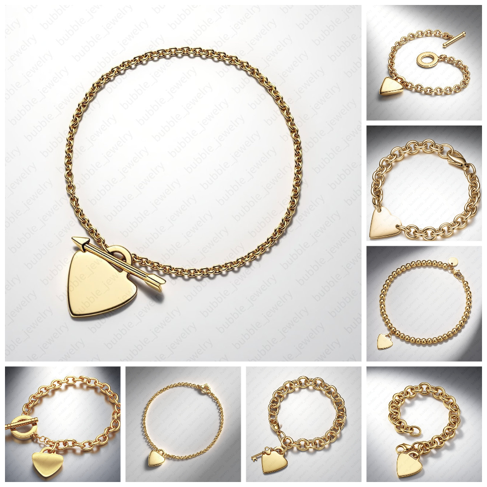 gold bracelet women high quality luxury jewlery charm bracelet athleisure 18K Gold Plated exquisite bracelet double heart charm bangle bracelet jewlery for woman
