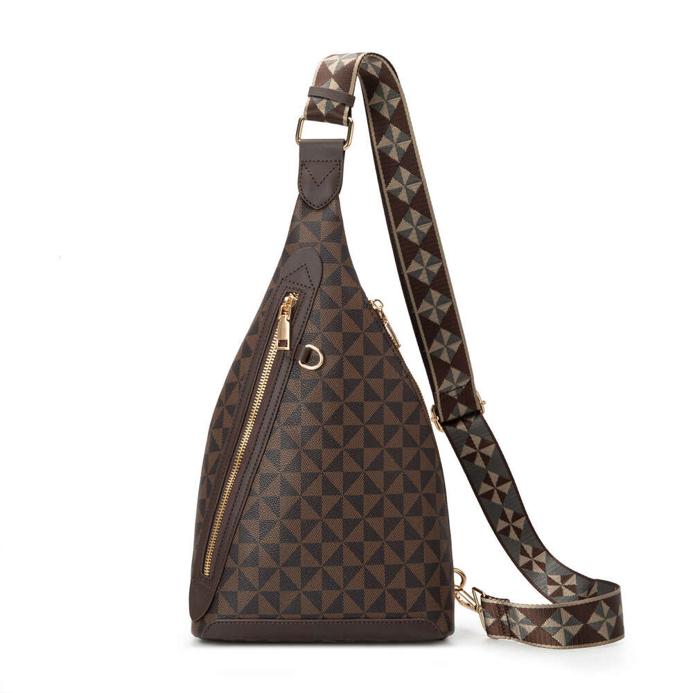 Lacel Urwebin Chest Printed New Style Unisex Casual Crossbody Summer Large Capacity Outdoor Travel Front Bag