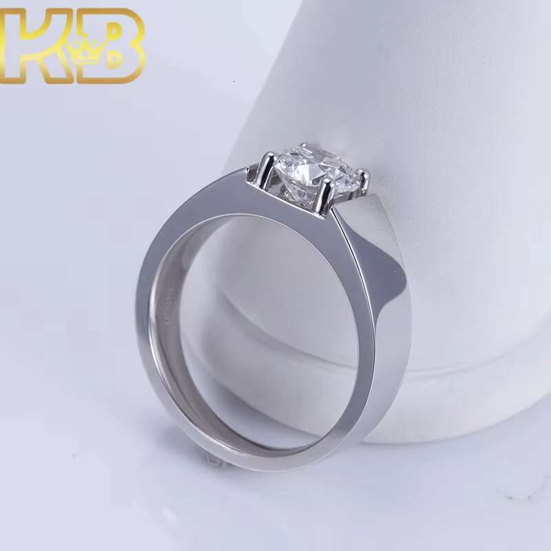 2025 New Design Custom IGI Certified Diamond Lab Grown Ring 2ct VVS2 Lab Grown Diamond Silver 925 Ring Design for Women
