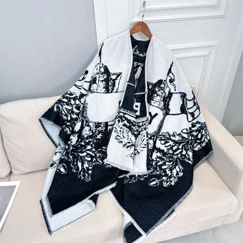 Winter Fashion Scarf Designer Cashmere Knitted Men Women Scarves Shawl Scarf Stole Bandelet Letter Brand Muffler Scarfs