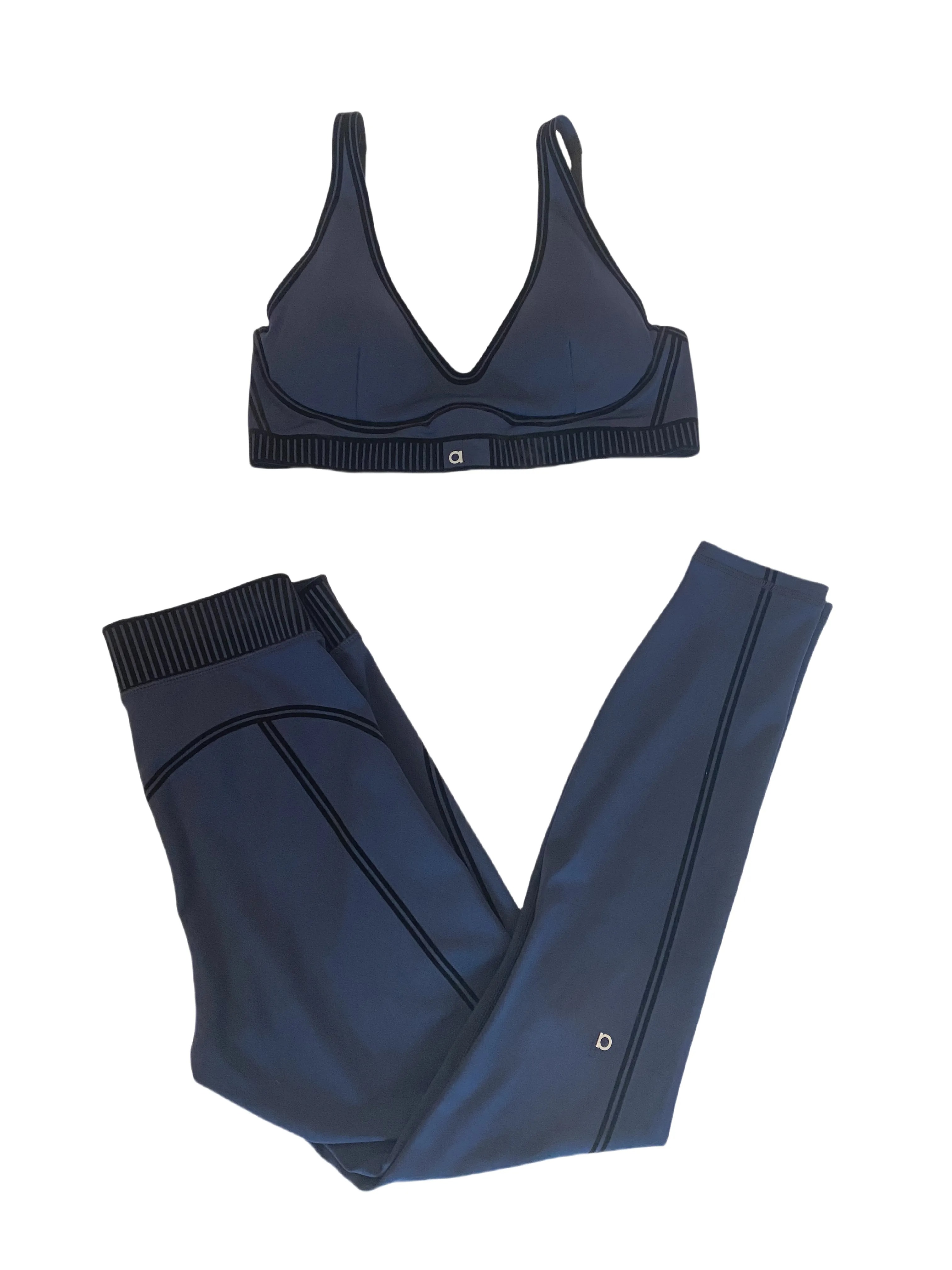 Yoga Sets Sports Heart Throb High End White Striped Pants Back Yoga Outfits Set Summer women clothes bra set suit