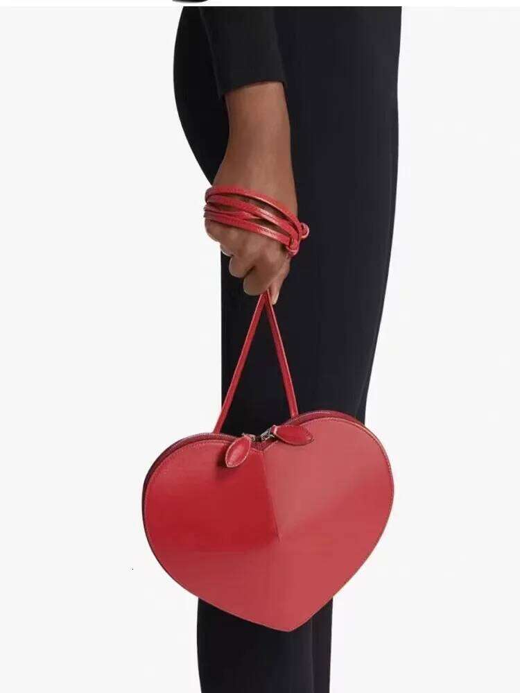 2025 Multicolor Heart Shaped Women Love Bags Fashion Niche Design Single Shoulder High Quality Leather Crossbody Bag