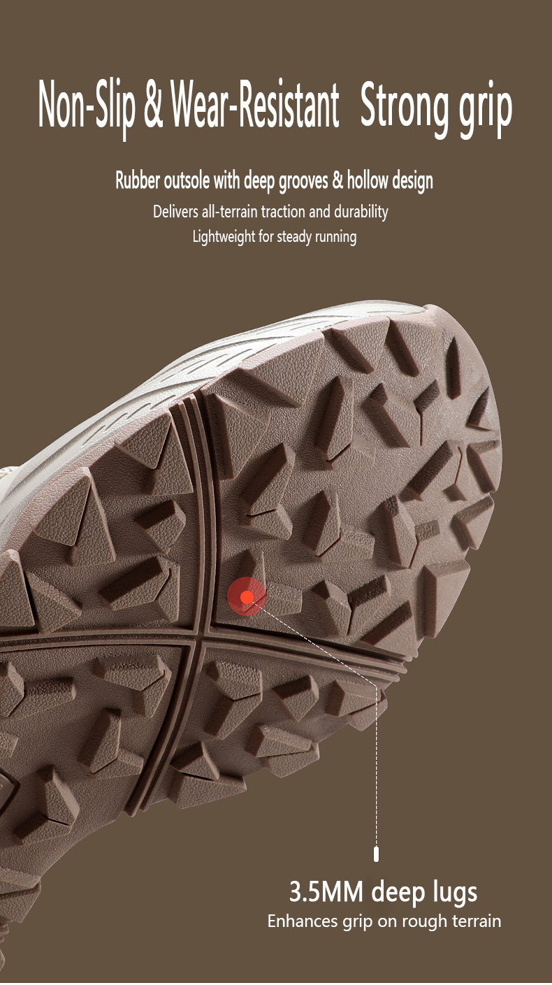 Men's outdoor mountaineering Outdoor anti-skid wear-resistant hiking shoes; Women's comfortable and breathable soft sole sports shoes