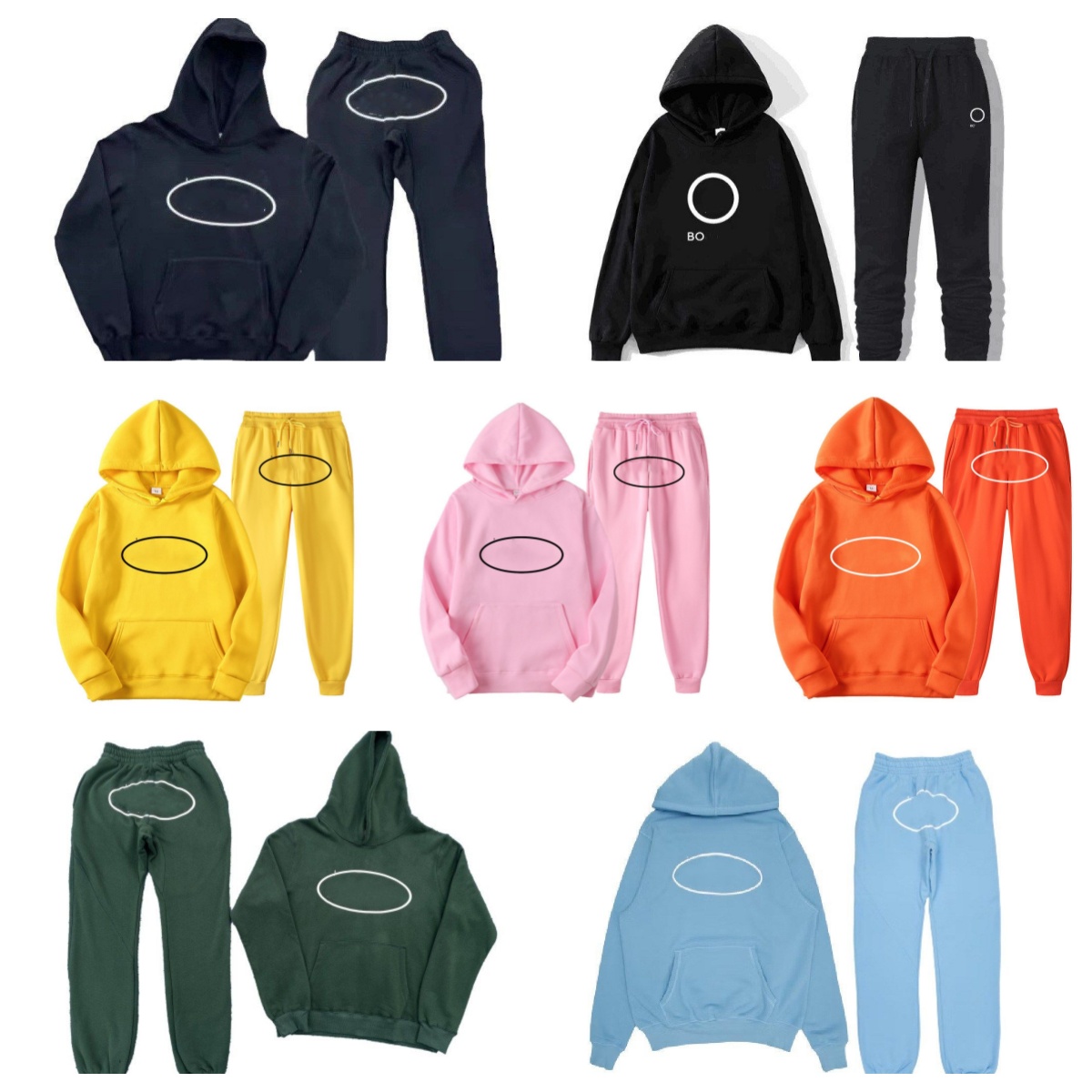 Hoodie Pants 2 Pieces Sets Basketball Pullover Mens Clothing Sweatshirt Tracksuit Women Sportswear Clothes for Men Tracksuit