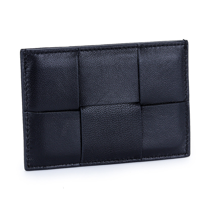 Small Luxury Wallet Card Sheepskin Holder Women 2025 New Designer Wallet Compact Ultra-thin Coin Purse Ins Niche Design Genuine Leather Woven Card Cas