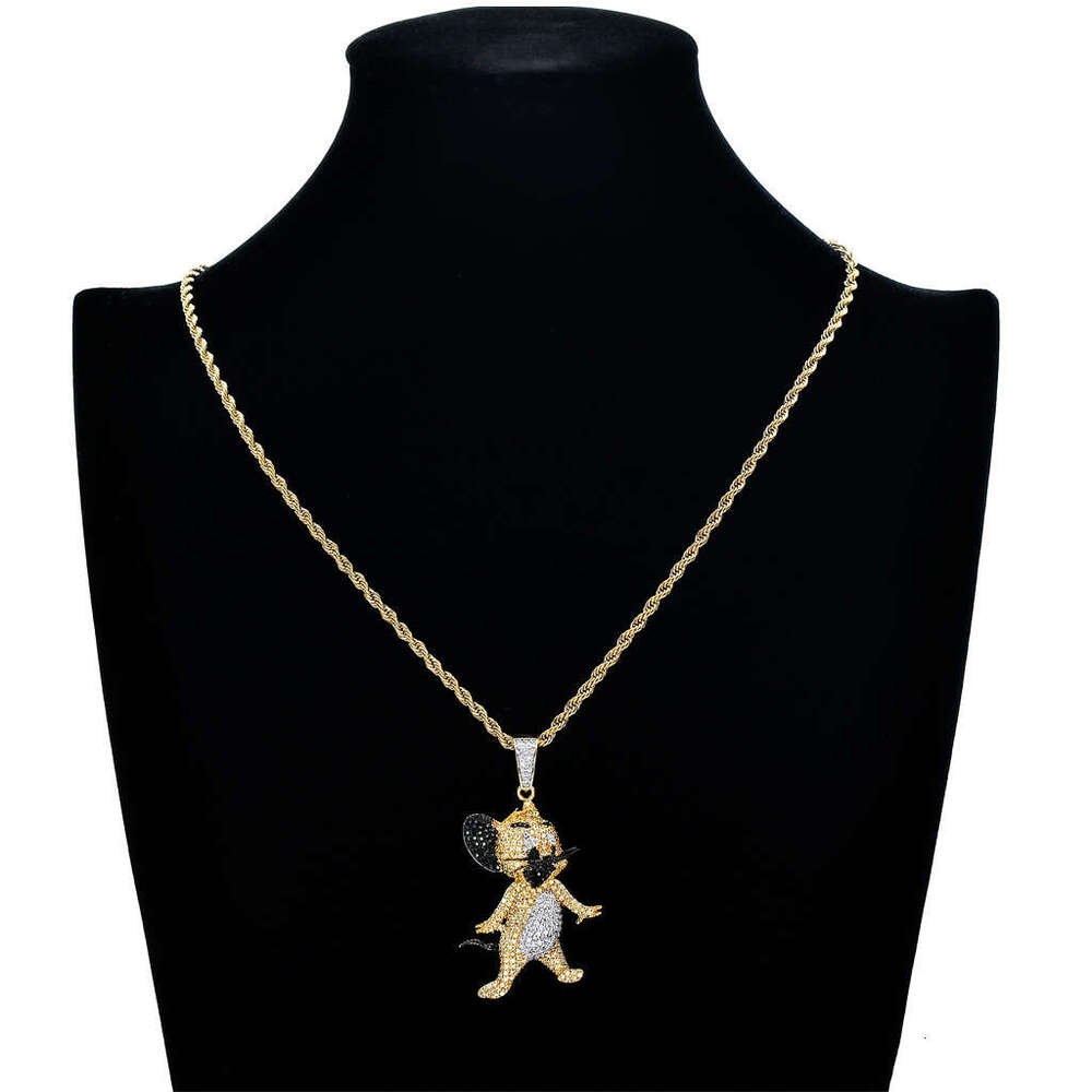 Classic Anime Tom and Jerry Pendant Nightclub Rapper Hip Hop Accessories caa7