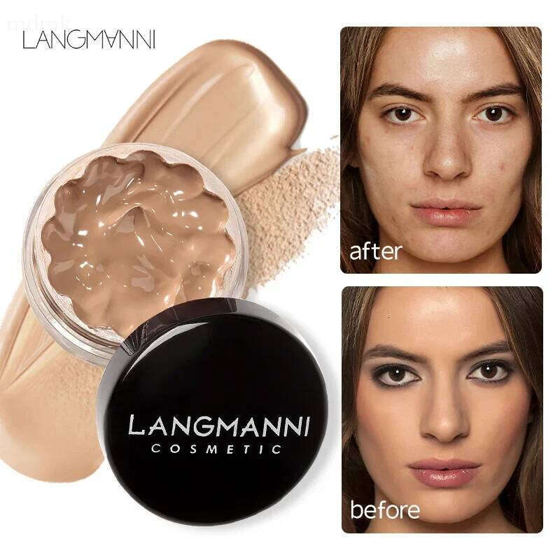 Long Lasting Full Cover Liquid Face Foundation Waterproof Makeup Base for Dark Circles & Acne Contour Cream Concealer X250701