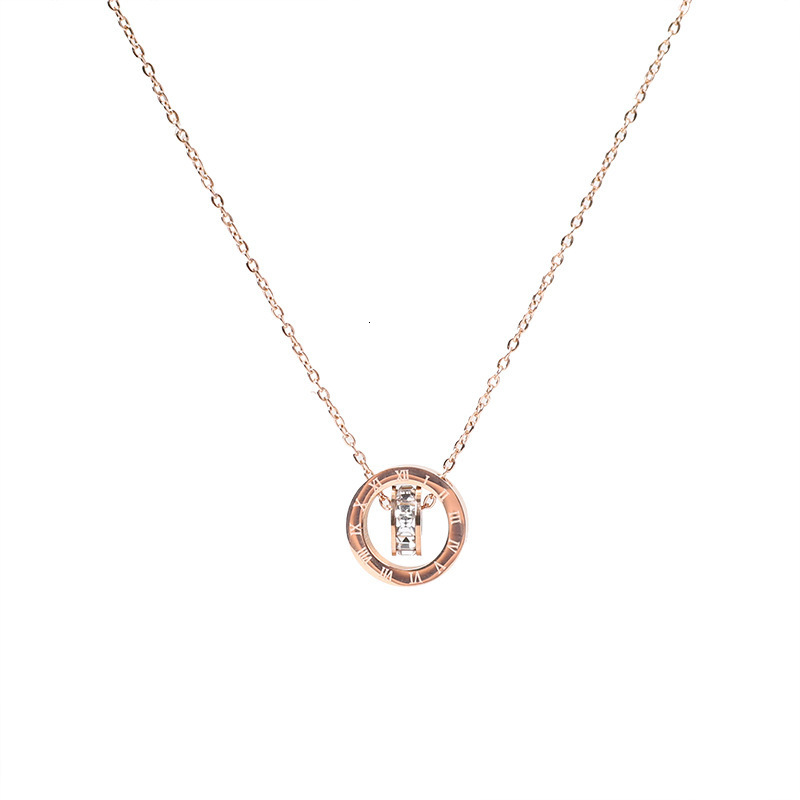 2025 New Fashion Roman Numeral Pendant Minimalist Style By Designer Simple Collarbone Chain Beach Outdoor Feel Neckchain Necklace