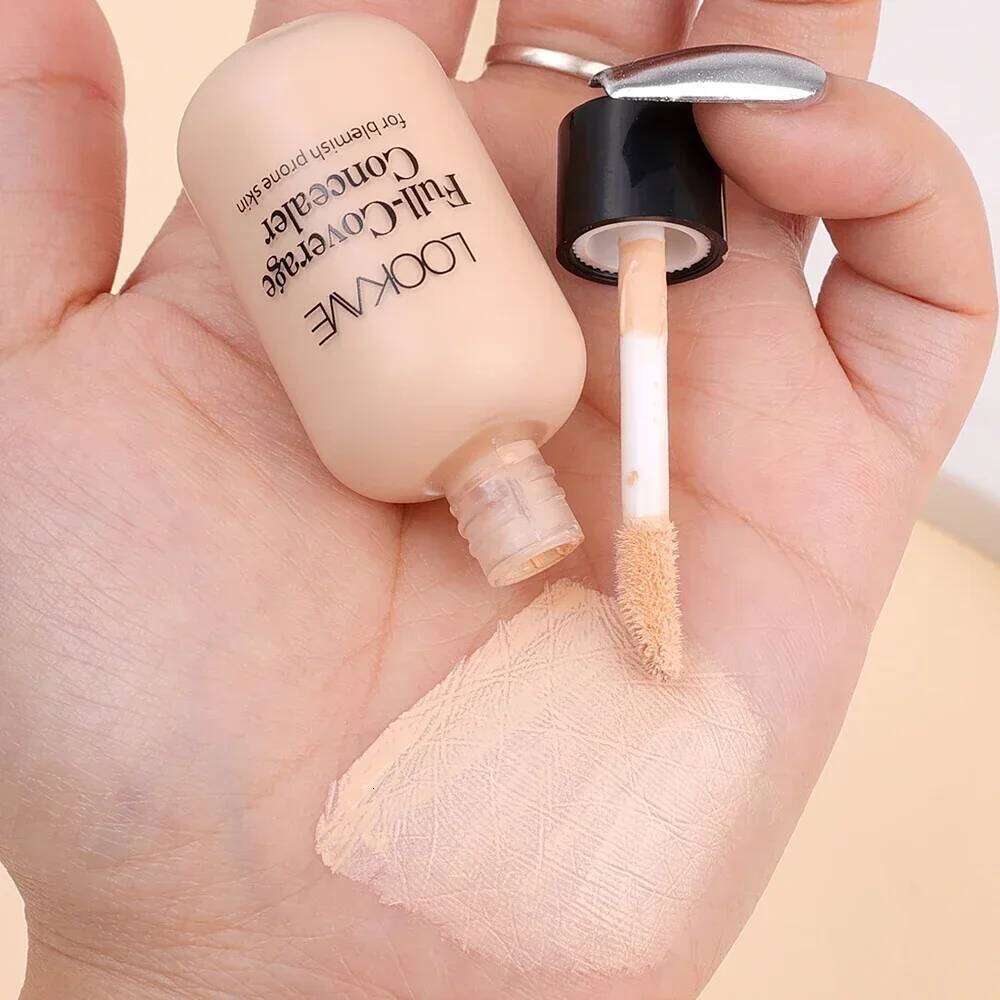 Full Coverage Acne Dark Circles Concealer Cream Waterproof Matte Oil Control Lasting Liquid Foundation Facial Makeup Cosmetics X25070