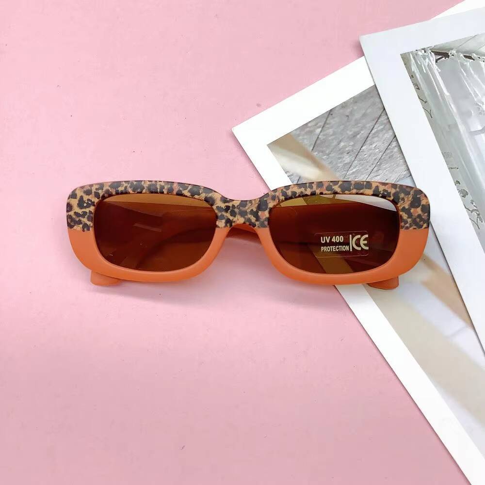 Kids Boy Girls Oversize Square Sun Glasses 2023 Trendy Baby Sunglasses Double Color Frame Children Fashion Shade 1PCs ddmyshoesvip Z260305