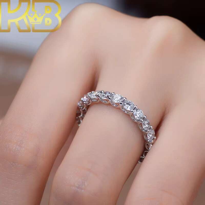 Jewelry Luxury VVS1 Lab Grown Diamond Wedding Ring 925 Sterling Silver CVD Diamond Engagement Ring