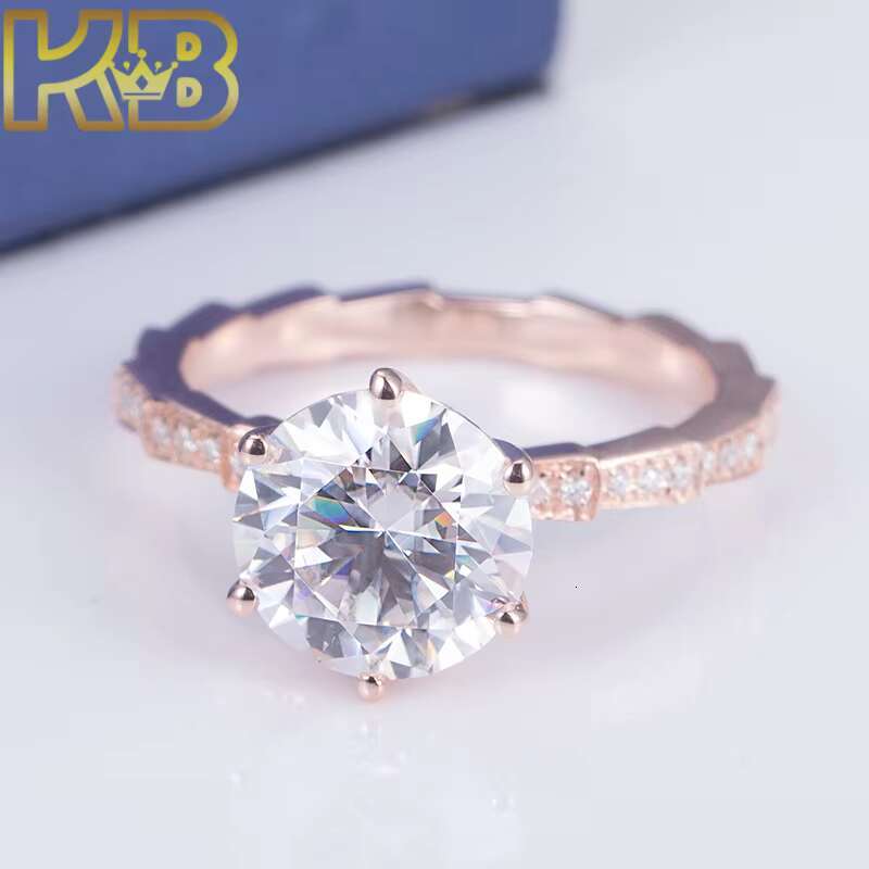 Luxury halo 2.8 Ct Lab Grown Diamond Sterling Silver 925 Rings Real Wedding Band Engagement Ring