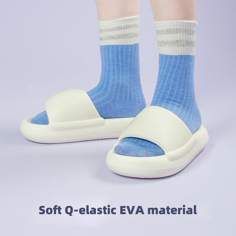 Bread slippers, women's summer home lovers, thick soles, trampling on shit, non-slip and wearing high-grade sandals and slippers indoors and outd