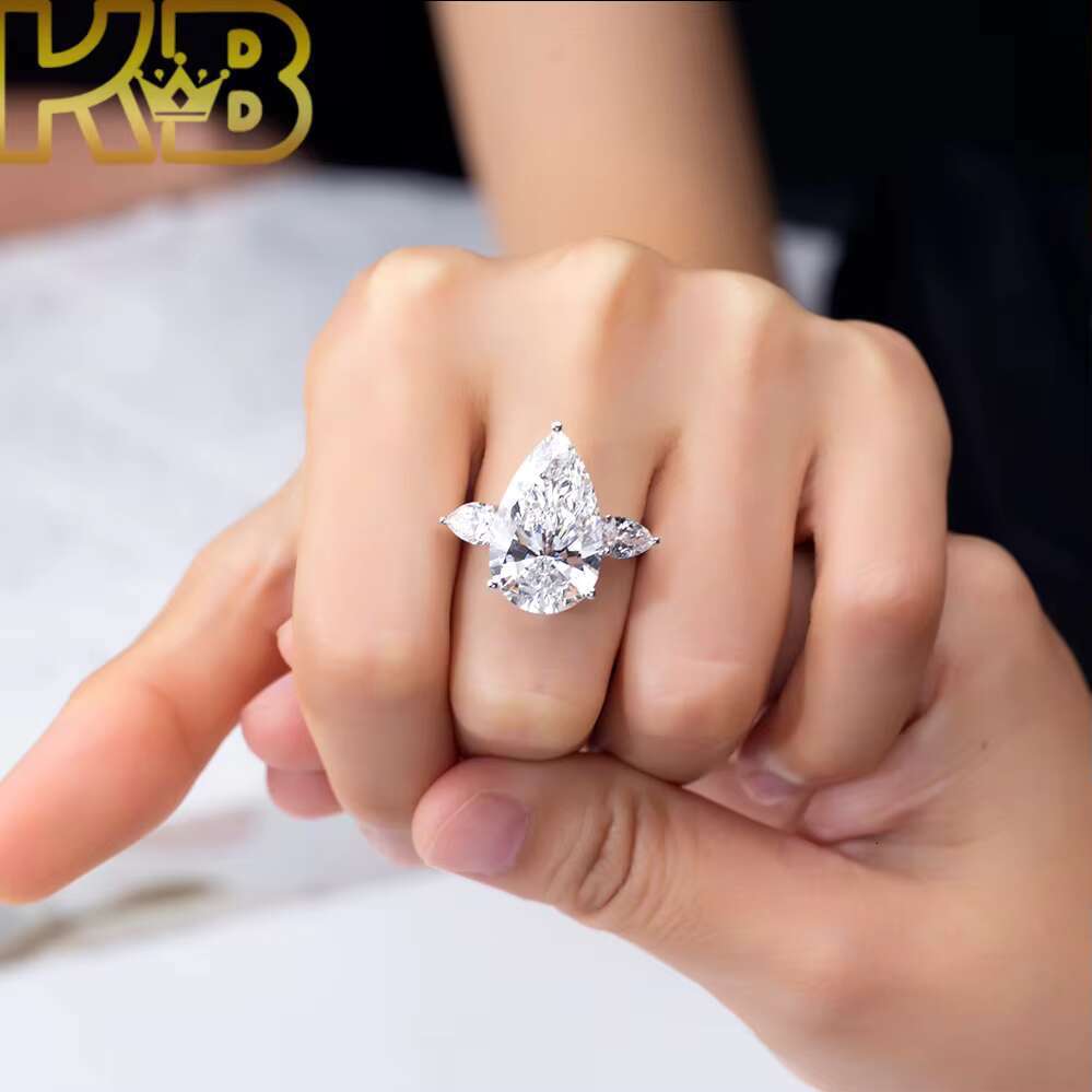 925 Silver Lab Diamond Rings CVD HPHT Round Cushion Modern Engagement Wedding IGI Certified 9ct G VVS Wholesale Custom