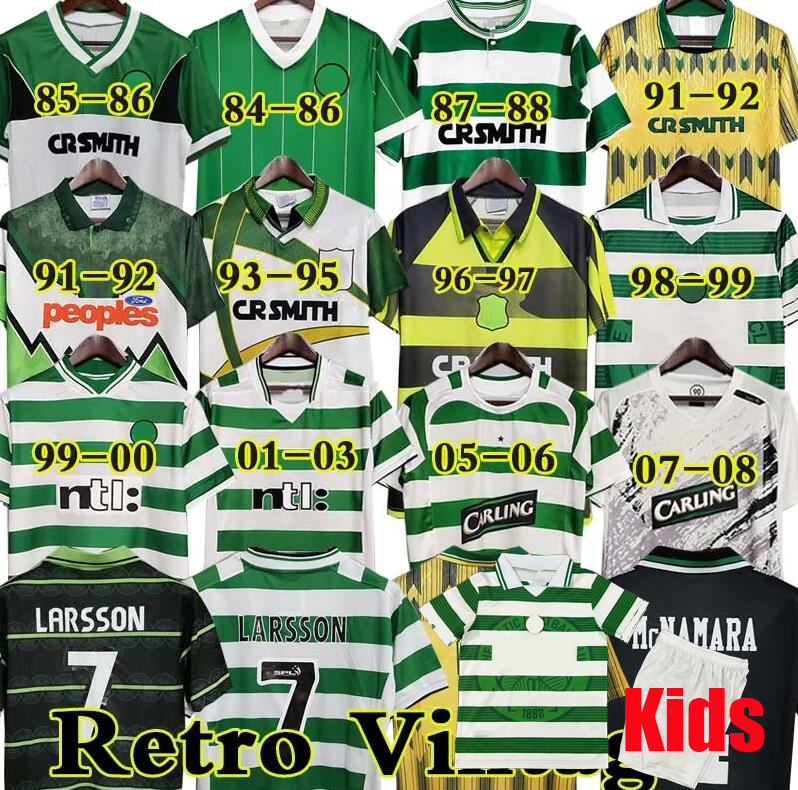 Retro Soccer Jerseys celticfc 78 80 84 86 91 92 94 96 97 05 06 football shirts Celts LARSSON SUTTON NAKAMURA KEANE Classic Retrio kits 1991 1994 2005 2006 DALGLISH kids
