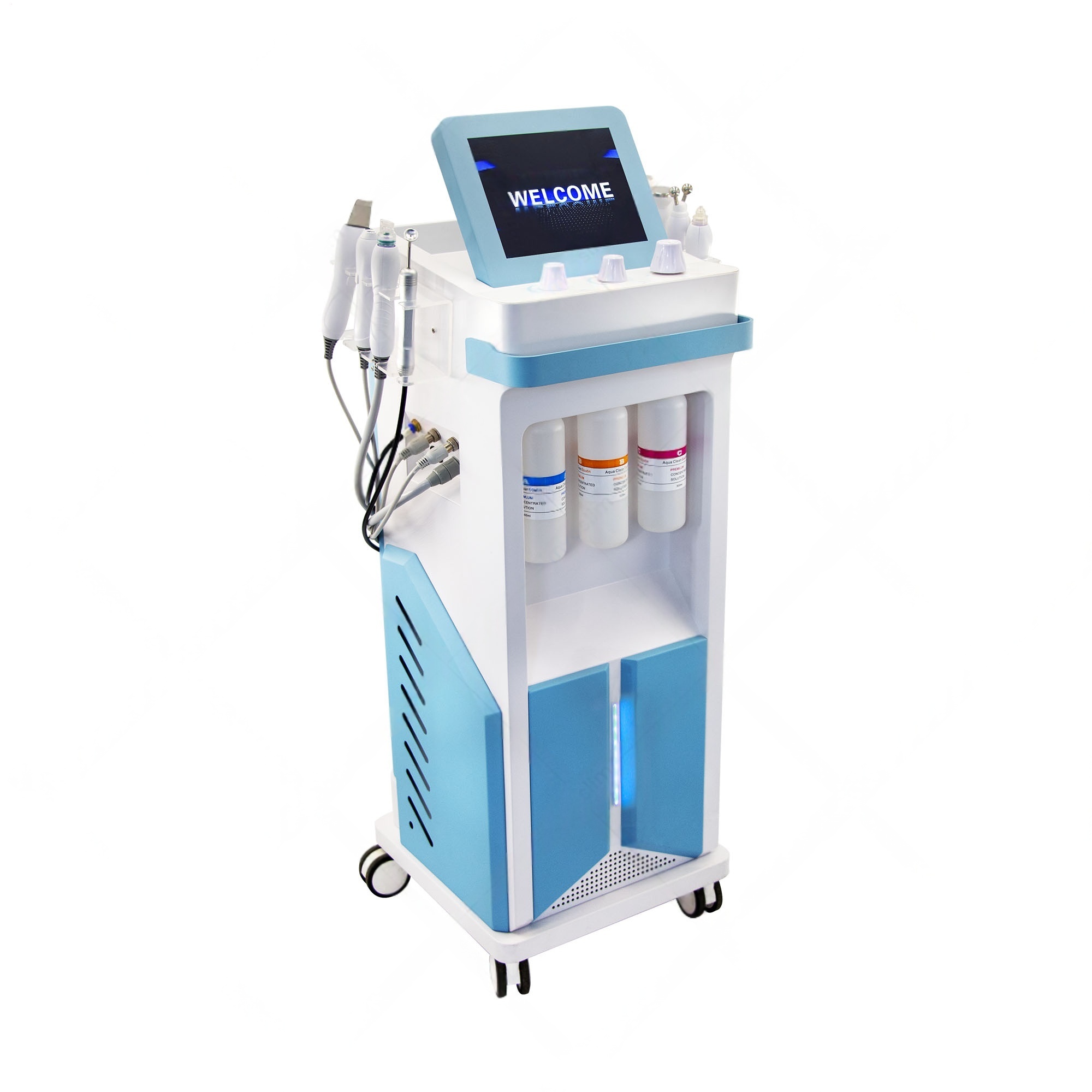 AOKO New Hydro Dermabrasion Aqua Peeling Ultrasound Facial Care Oxygen Injection Skin Rejuvenation Whiting Beauty Machine