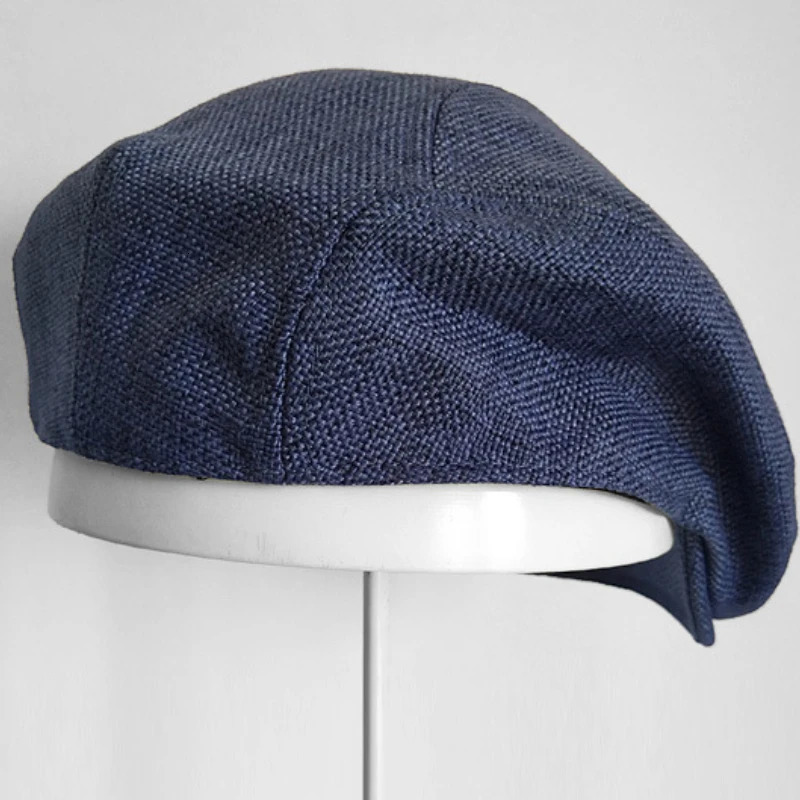 Big Size XL62cm Summer Linen sboy Caps Men Women Painter Berets Forward Hats Adult Casual Ventilate Breathable Advancing Hat 250701