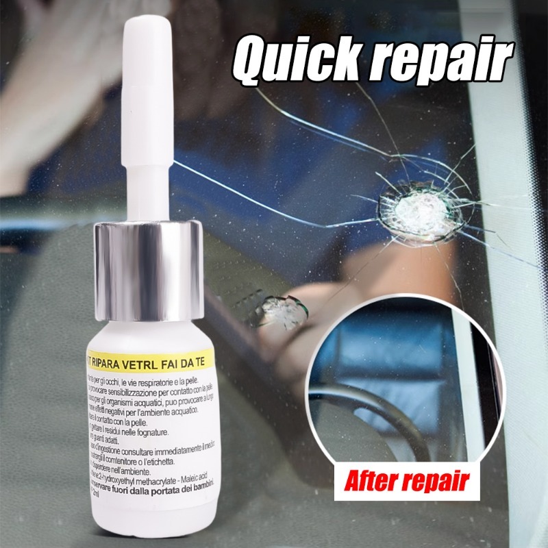 Glass Repair Kit Windshield Cracks Invisible Repairing Liquid Kit DIY Glass Filler Repair Kit For Repairing Glass Chips Cracks