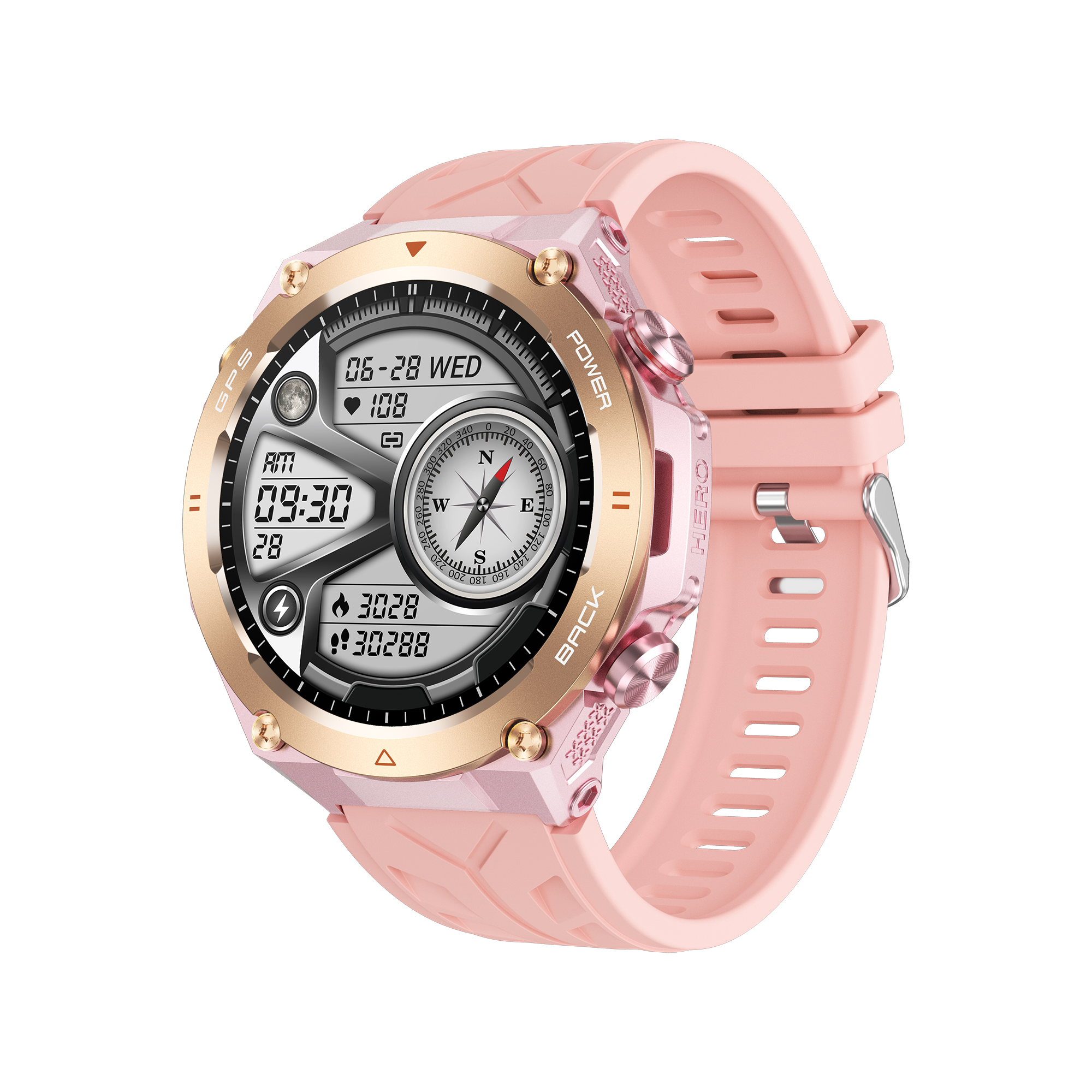 KC82 Unisex Smartwatch for Men and Women with GPS Tracking, Heart Rate Monitoring, and Call Features
