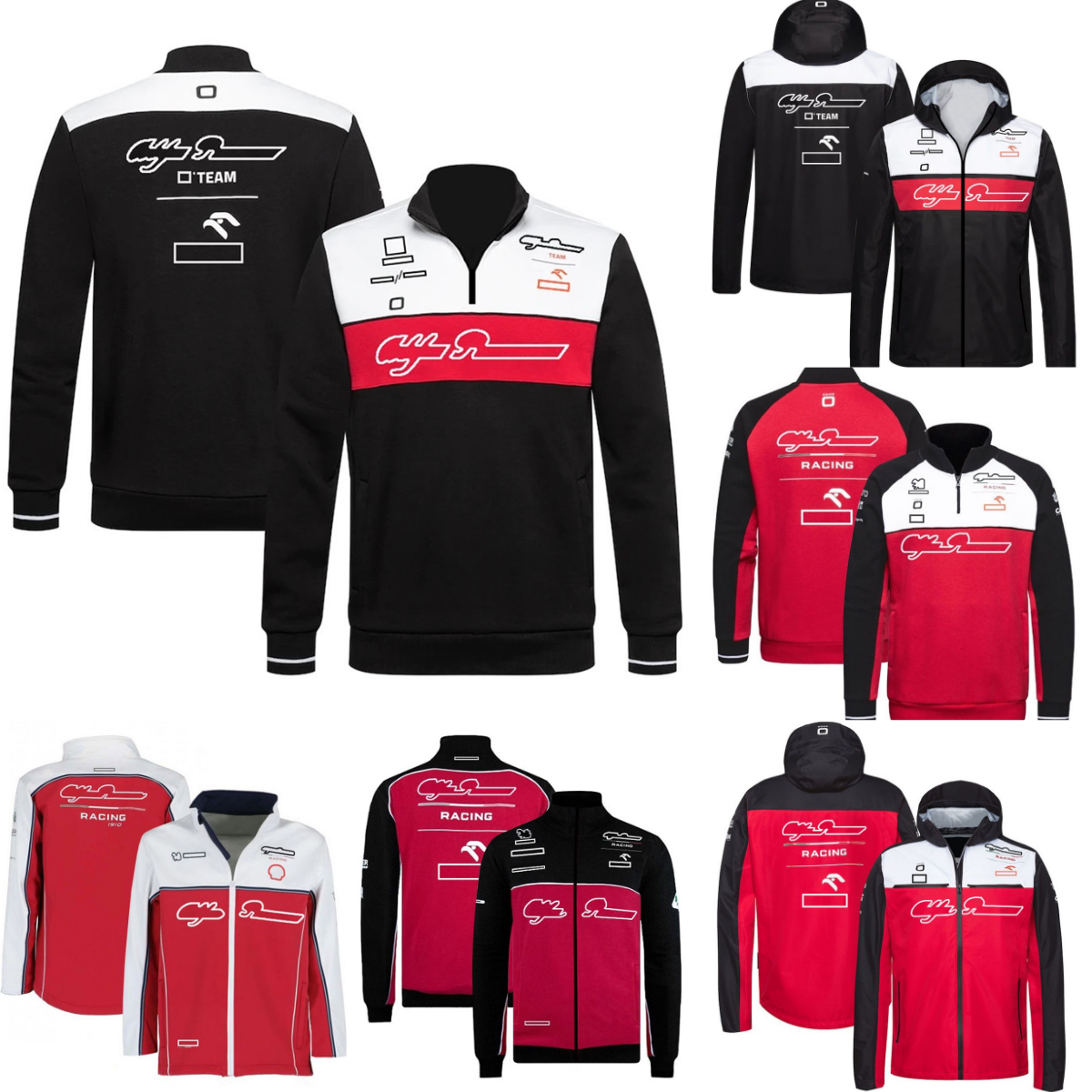 F1 Team Men's Formula 1 Racing Zip Sweatshirt Driver Race Uniform Hoodie Sweat Car Fans Autumn Warm Soft Shell Jacket free shipping