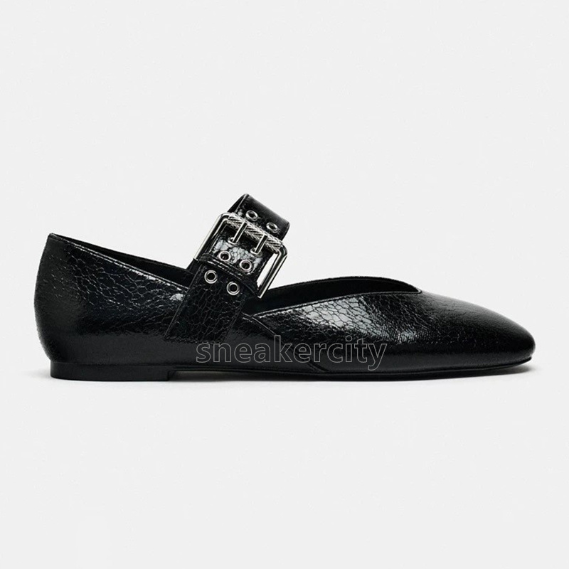 fashion loafers elegant ballet flats heels mary jane shoes luxury leather mules round toe retro womens sandals daily casual soft-soled walking shoes