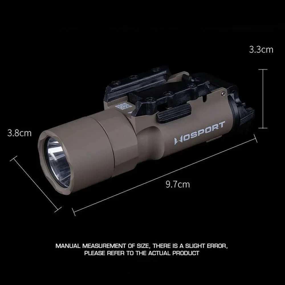 SF X300U Flashlight 800 Lumens Tactical Metal Pistol Scout Light Airsoft Weapon Gun Light Strobe Flashlight Lanterna Torch XJ250701