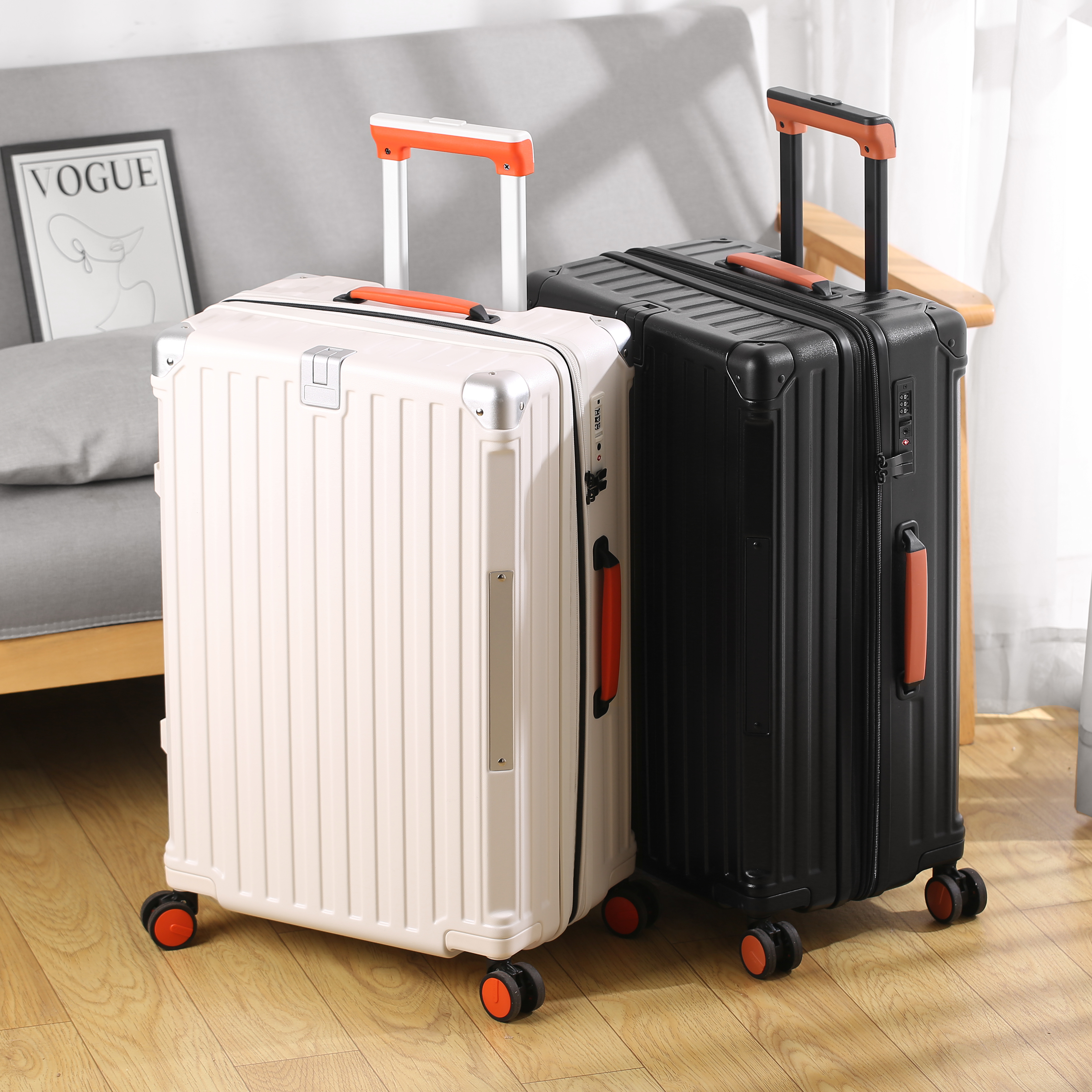 Ergonomic Rolling Duffel Pack Combining Laptop Stand and Phone Charger