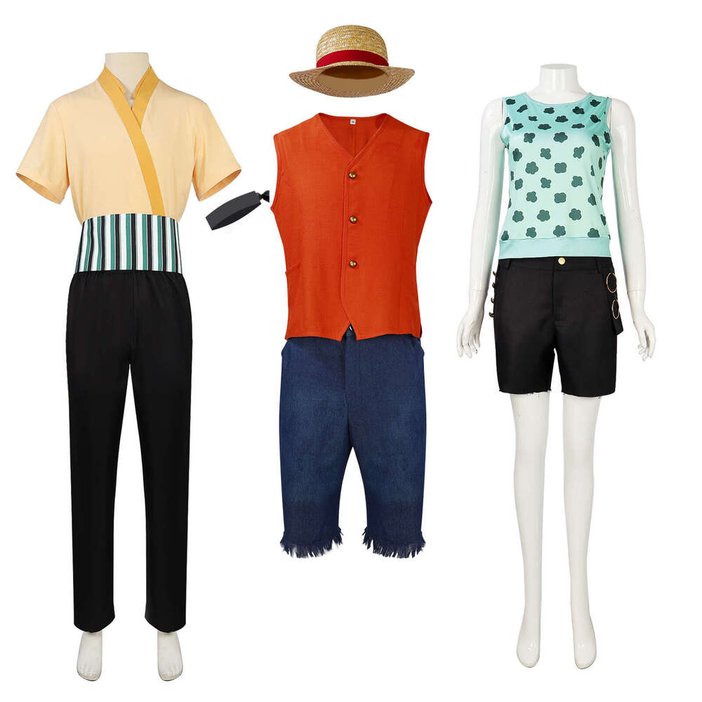 One Piece Costume Zoro Luffy Cosplay Outfit