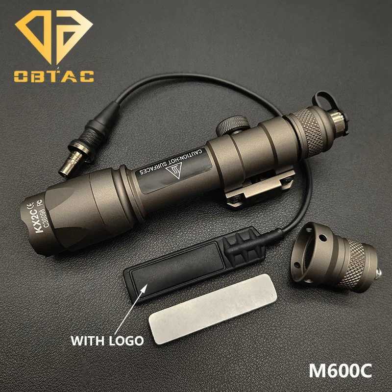 Sotac SF M600C M600 M300 Tactical Scout Light Rifle Weapon Flashlight LED Hunting Spotlight Momentary Pressure Pad Switch XJ250701