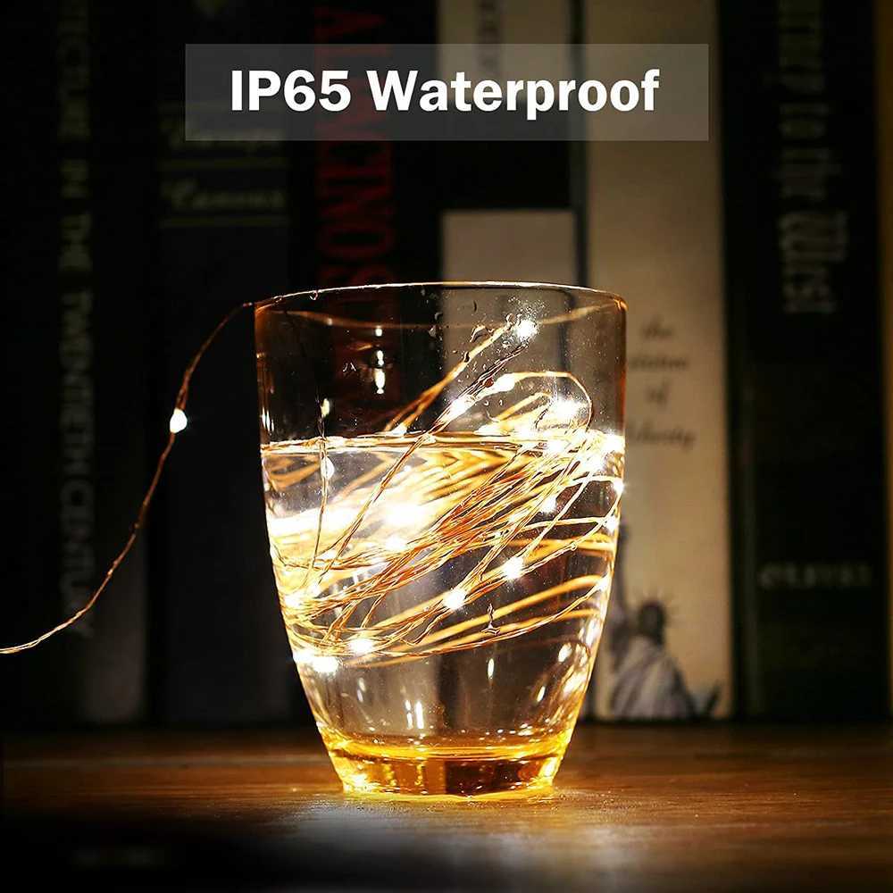 50M 100M LED Fairy String Lights Outdoor Waterproof Copper Wire Bendable for Home Garden Party Wedding Christmas Decoration W250701