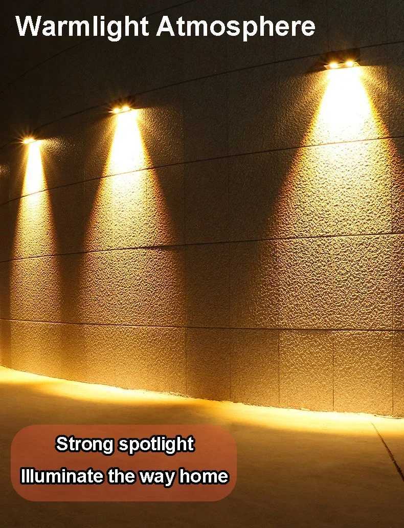 Solar Wall Light Outdoor Porch Lights Illumination Waterproof LED Lamp Bulb Automatic Lighting at Night for Garden Yard Balcony XJ250624