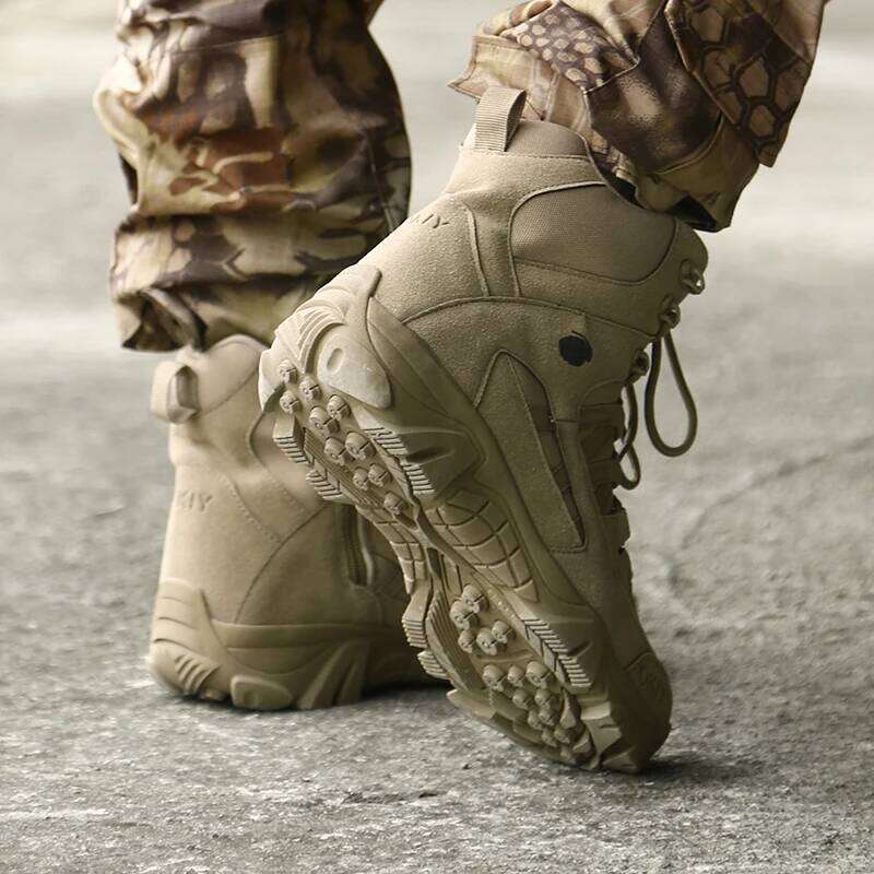 Men Tactical Lace Up Breathable Male Army Desert Boot Climbing Hiking Shoes Safety Unisex Hunting Boots Motorcycle
