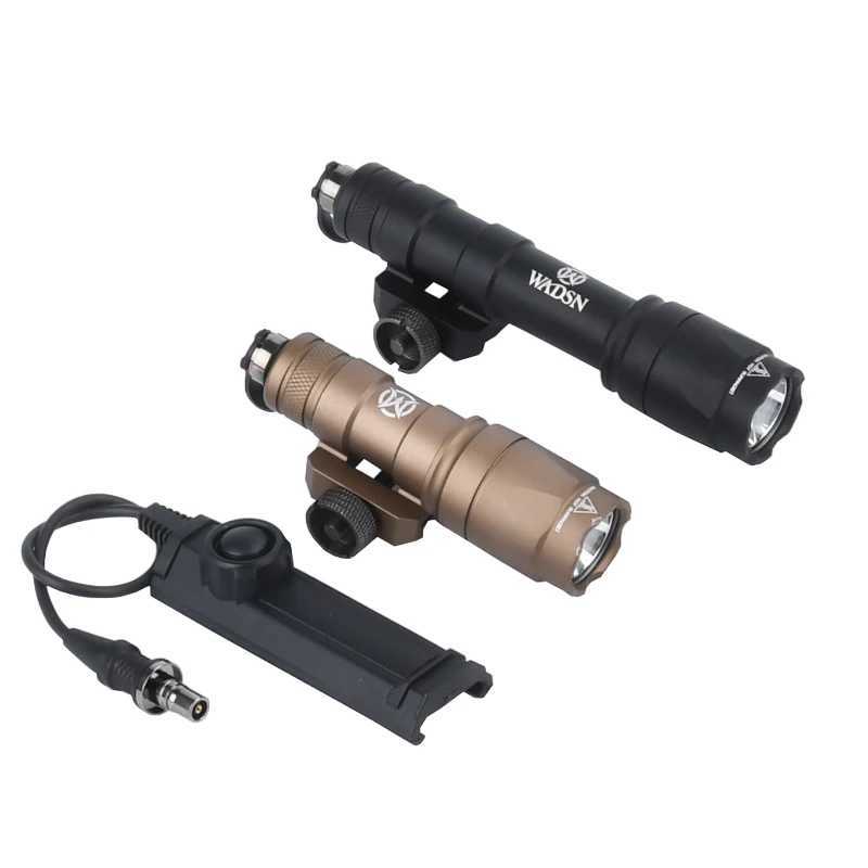 Surefire Tactical M300 M600 Flashlight Lantern Torch AR15 Rifle Airsoft Weapon Light Scout Lamp Dual Function Pressure Switch XJ250701