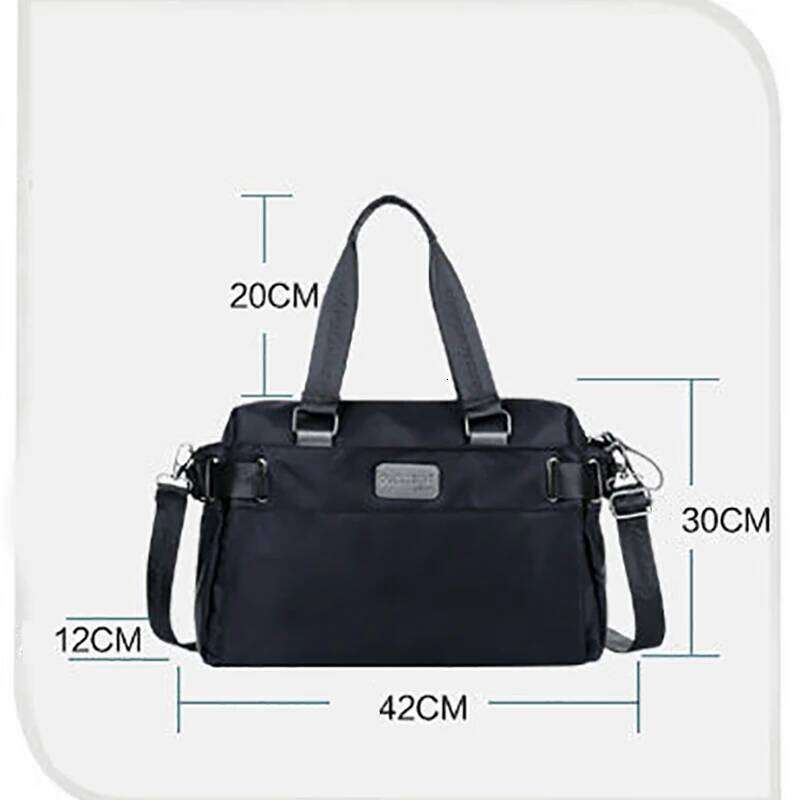 New Unisex Portable Nylon Handbags Large Multifunctional Shoulder Bag Solid Color Weekend Lage Tote Wholesale High Quality