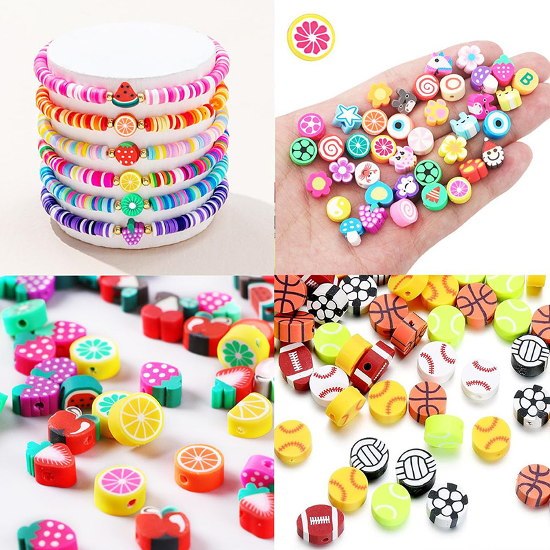 1000PCS Clay Beads Kit, 24 Animal Beads DIY Bracelet Making Set for Kids Crafts, Jewelry Necklace Earring Creative Art Supplies
