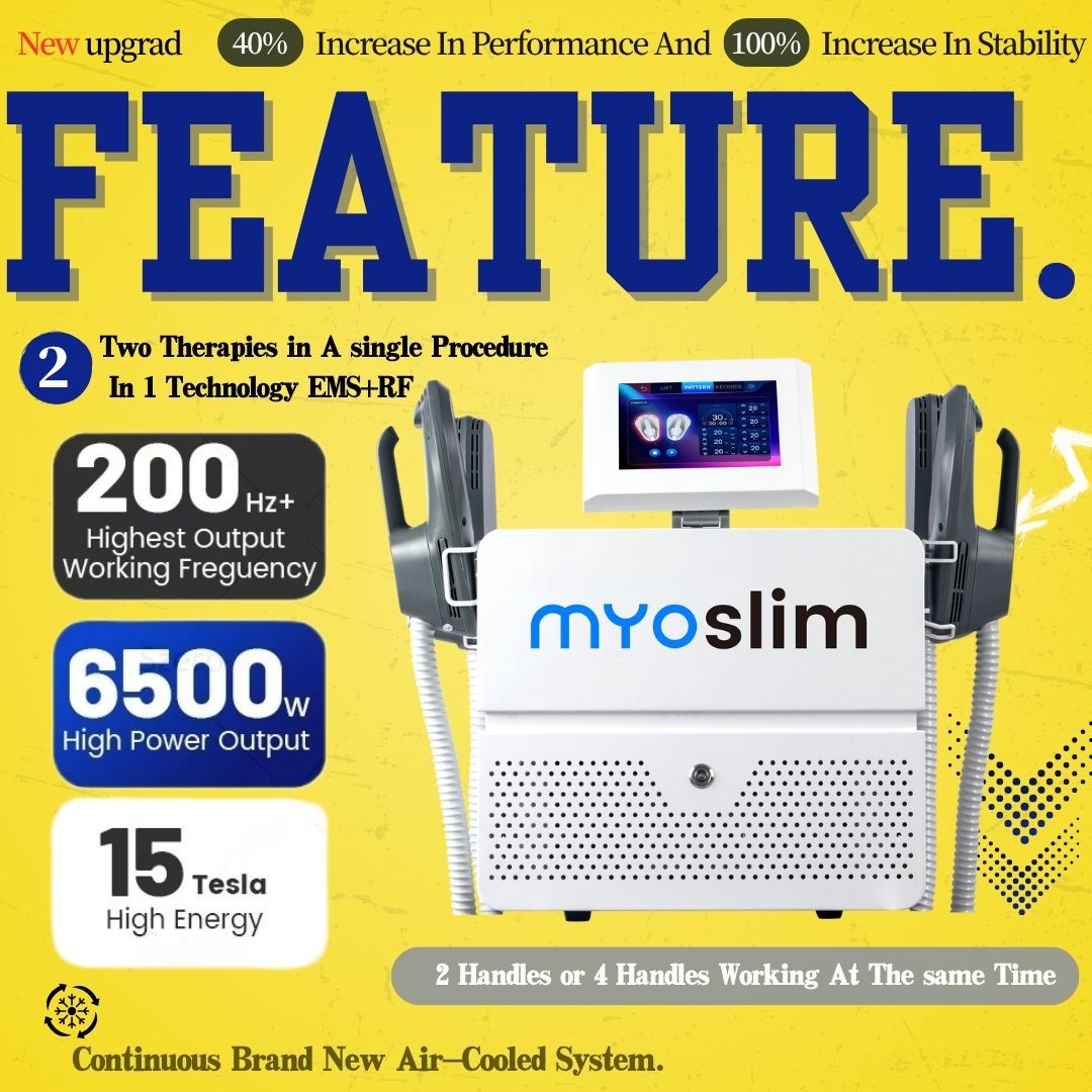 HOT Myoslim Slimming Healthy EMS Body Sculpt Machine RF Sculpt Body Shaping Muscle Machine Electromagnetic Weight Loss