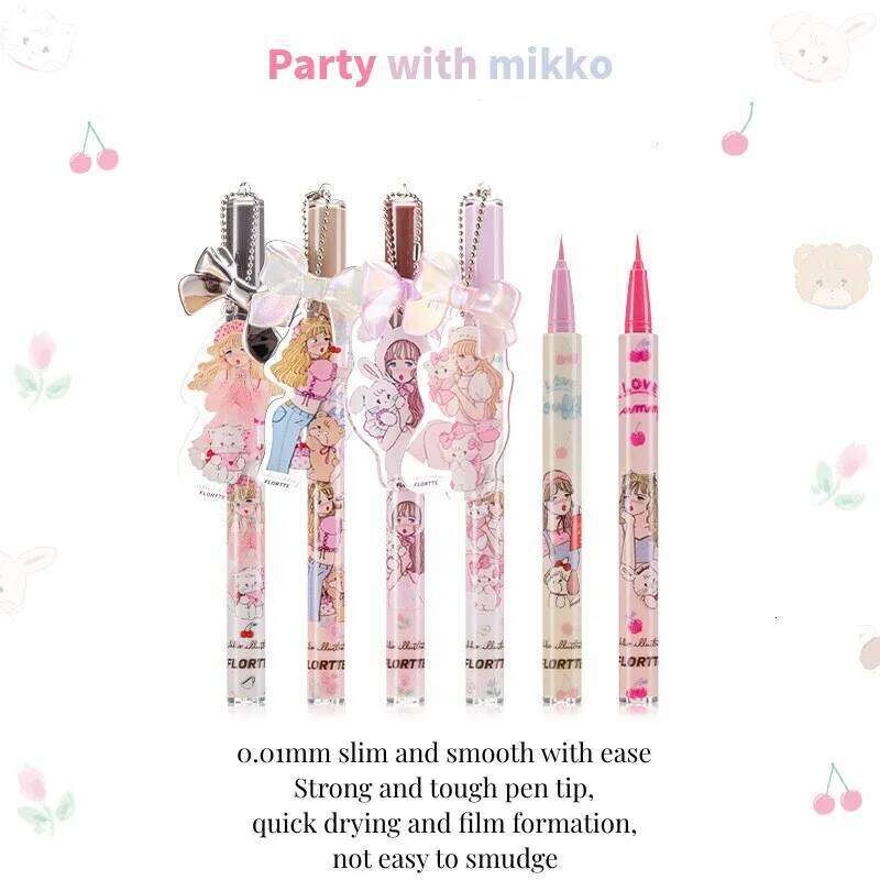 FLORTTE MIKKO ed Color Liquid Eyeliner Waterproof Long Lasting Eye Liner Easy to Wear Eyes Makeup Cosmetics X250702