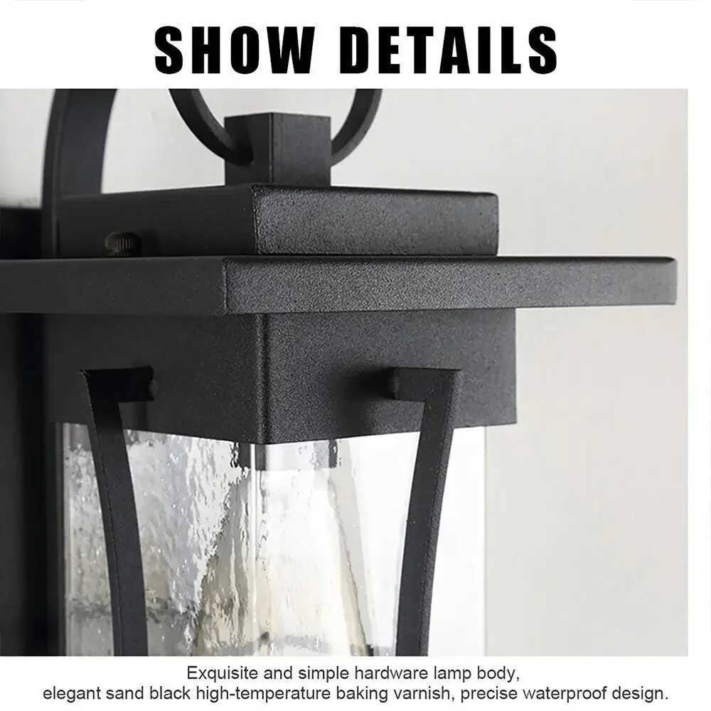 Elegant Black Wall Lamp A Fusion of Classic Design and Magical Light for a Romantic AtmosphereXJ250624